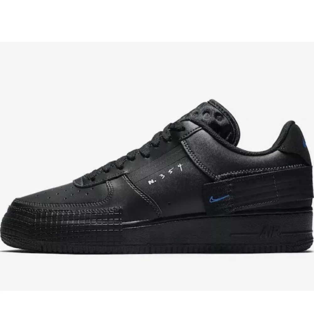 Nike AF1-Type Black Photo Platinum Tint AT7859 001 - Picture 2 of 8